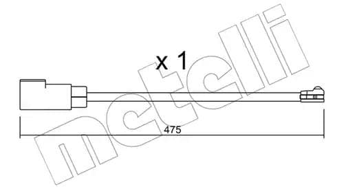 su329 Metelli Датчик износа тормозных колодок