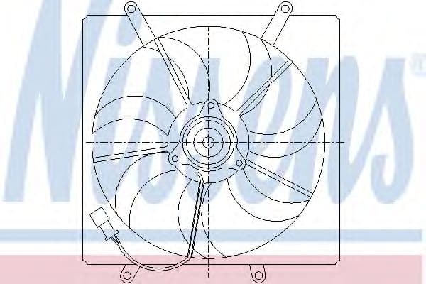 85014 Nissens Вентилятор системы охлаждения двигателя для Toyota Avensis