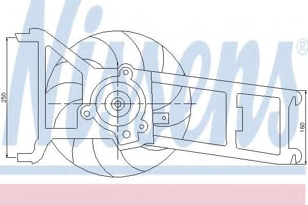 85023 Nissens Вентилятор системи охолодження двигуна