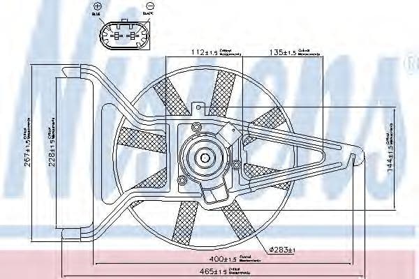 85041 Nissens Вентилятор системи охолодження двигуна