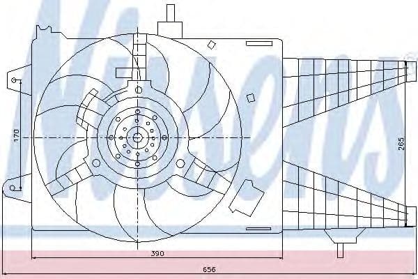 85137 Nissens Вентилятор системи охолодження двигуна