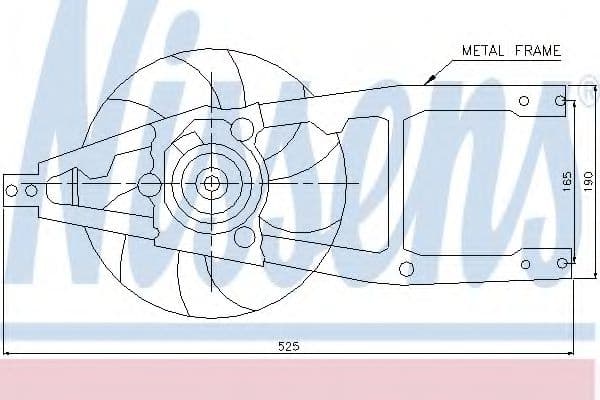 85139 Nissens Вентилятор системы охлаждения двигателя