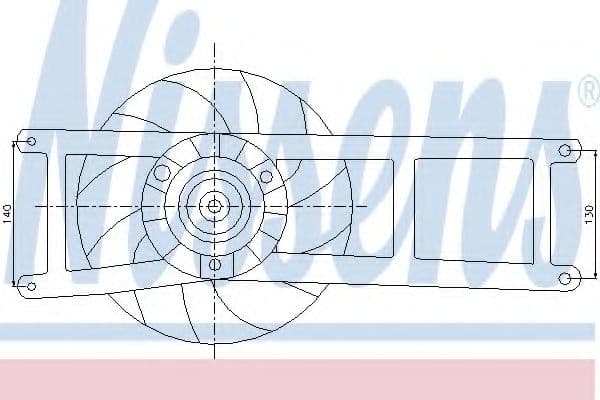 85145 Nissens Вентилятор системи охолодження двигуна для Fiat Panda