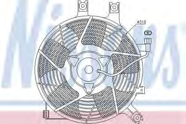 85384 Nissens Вентилятор радіатора кондиціонера
