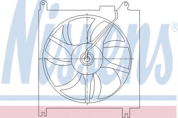 85415 Nissens Вентилятор радиатора кондиционера для Suzuki Liana