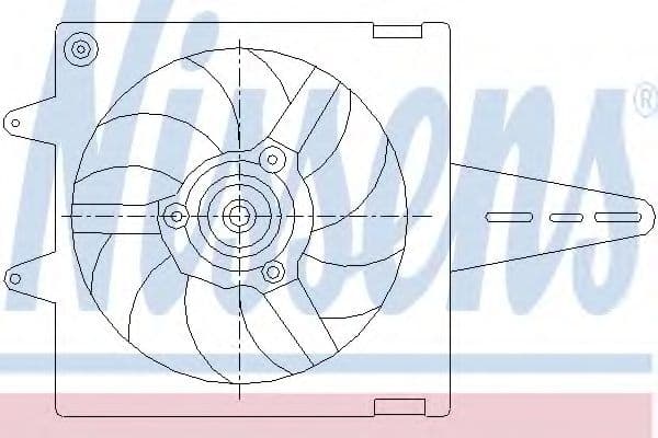 85427 Nissens Вентилятор системи охолодження двигуна