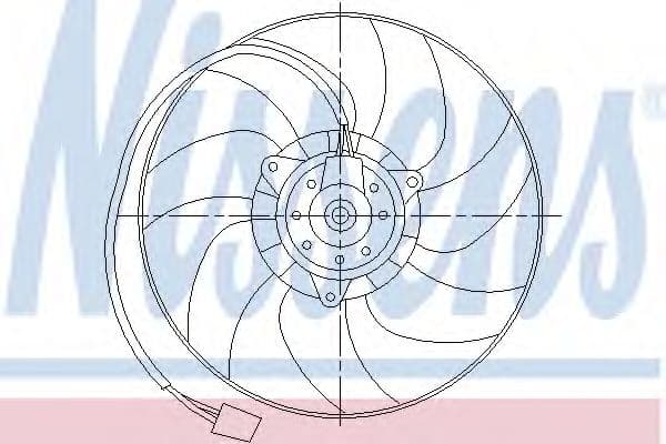 85551 Nissens Вентилятор системи охолодження двигуна