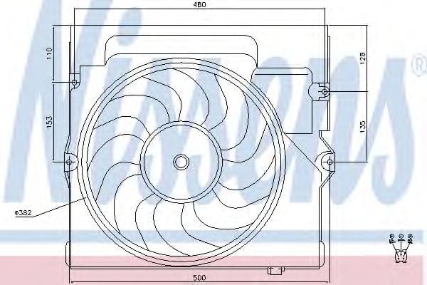 85645 Nissens Вентилятор радиатора кондиционера