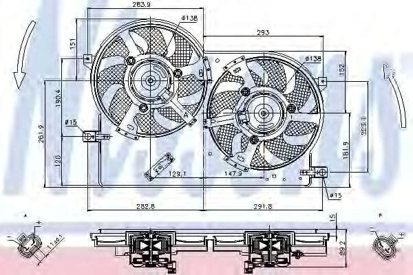 85696 Nissens Вентилятор системи охолодження двигуна
