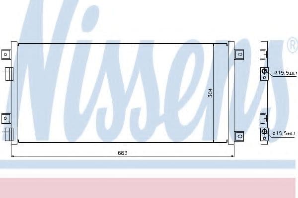 940004 Nissens Радиатор кондиционера