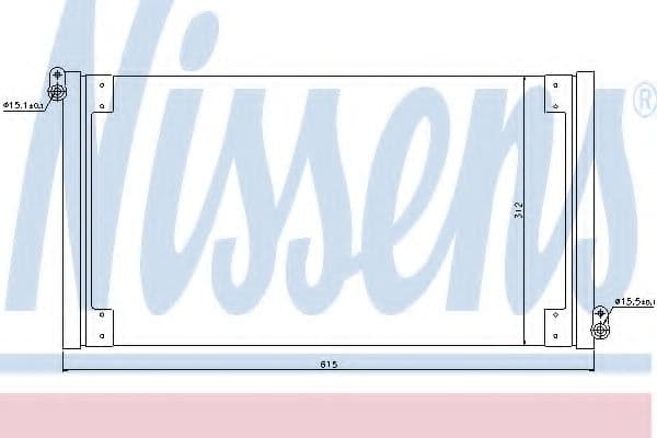 940025 Nissens Радіатор кондиціонера