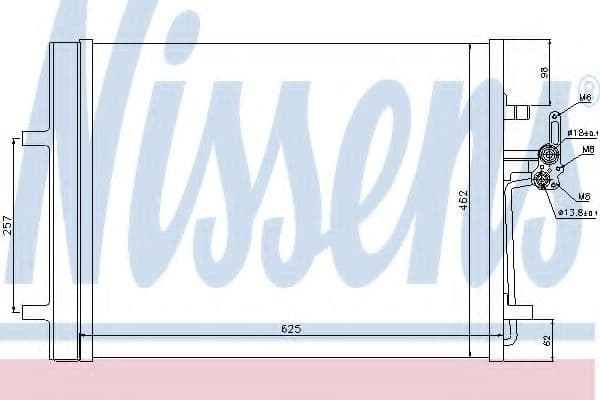 940088 Nissens Радіатор кондиціонера