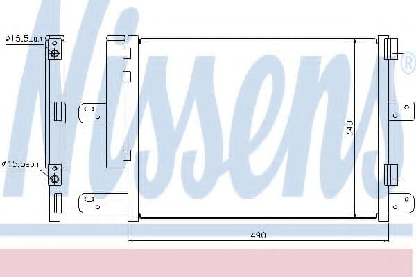 940096 Nissens Радиатор кондиционера