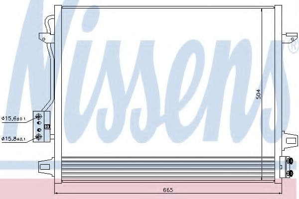 940098 Nissens Радіатор кондиціонера