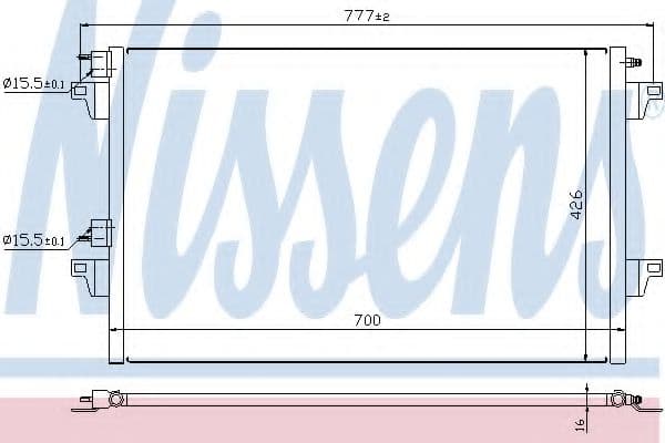 940153 Nissens Радіатор кондиціонера