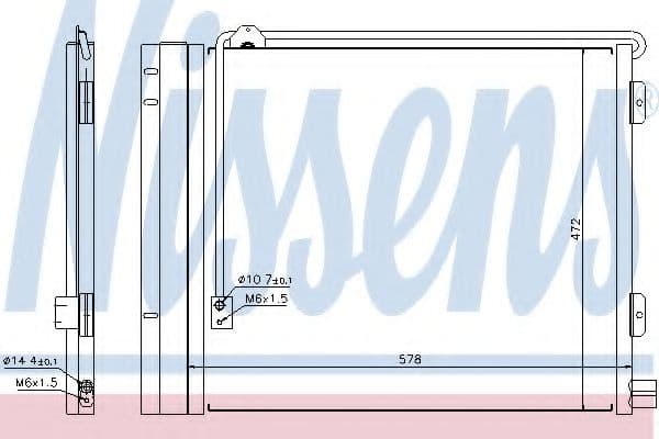 940179 Nissens Радиатор кондиционера