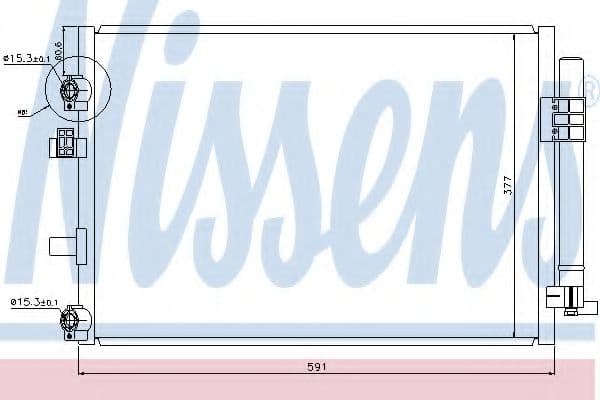 940182 Nissens Радіатор кондиціонера