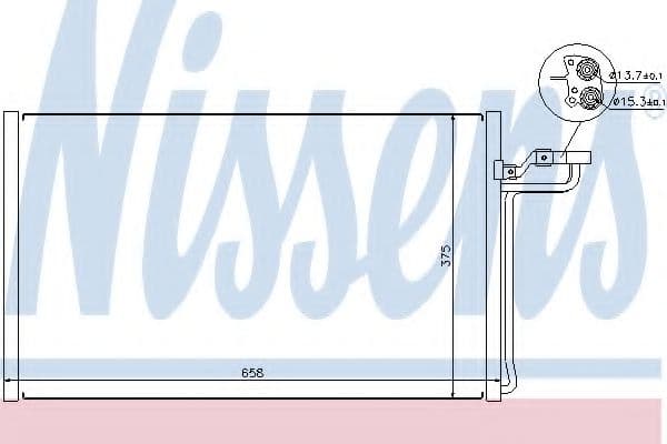 940220 Nissens Радіатор кондиціонера