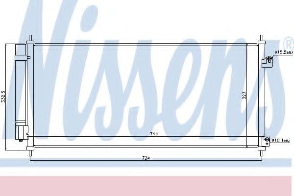 940241 Nissens Радіатор кондиціонера для Honda Jazz
