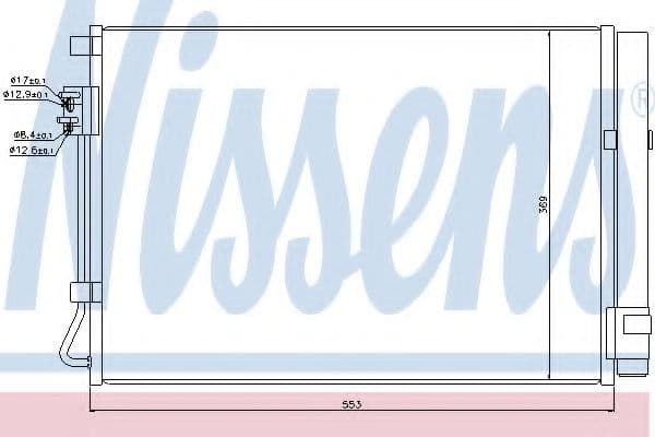 940243 Nissens Радіатор кондиціонера