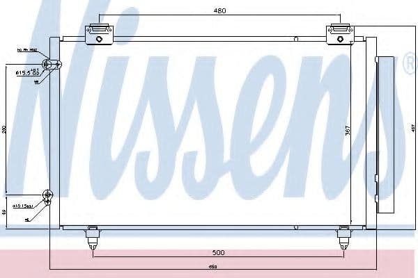 940299 Nissens Радіатор кондиціонера для Toyota Corolla