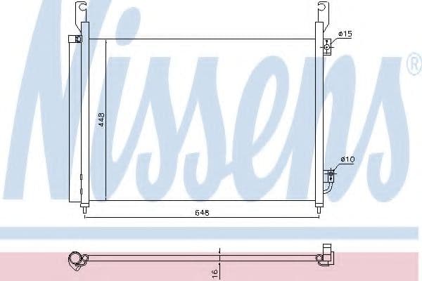 940316 Nissens Радіатор кондиціонера для Renault Koleos