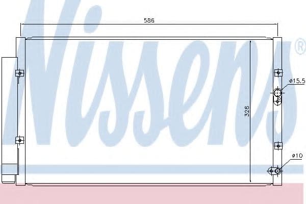 940366 Nissens Радіатор кондиціонера