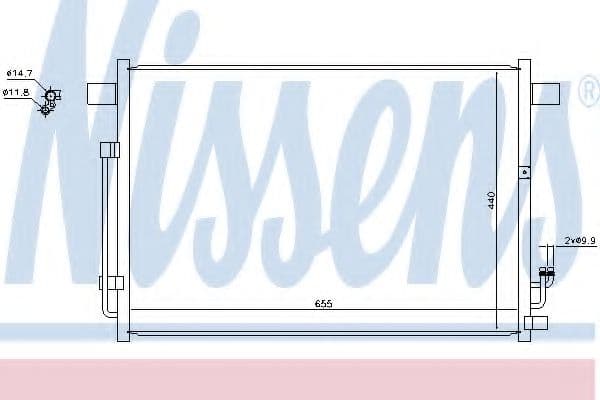 940403 Nissens Радіатор кондиціонера для Nissan Murano