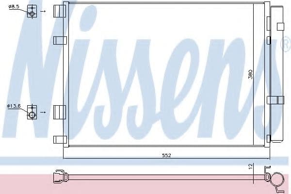 940426 Nissens Радиатор кондиционера для Hyundai Veloster