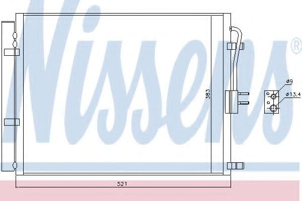 940428 Nissens Радіатор кондиціонера