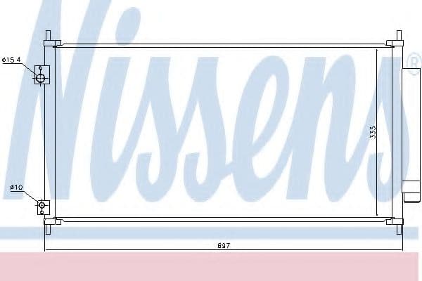 940448 Nissens Радіатор кондиціонера для Honda City