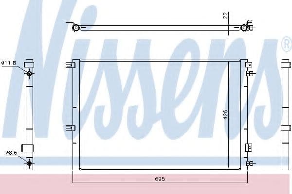 940468 Nissens Радиатор кондиционера