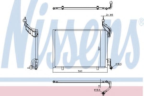 940540 Nissens Радіатор кондиціонера