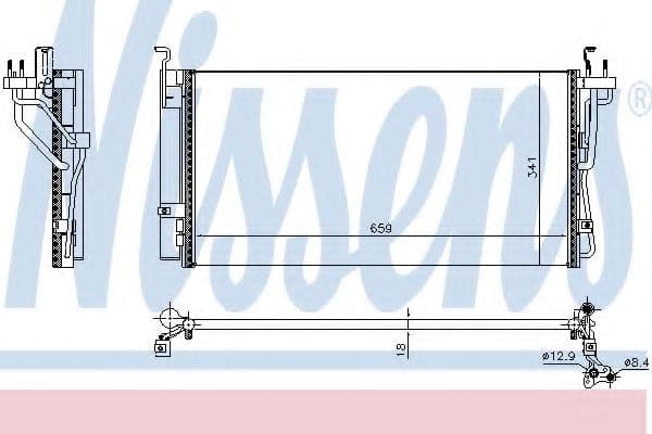 940552 Nissens Радіатор кондиціонера