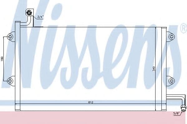 94164 Nissens Радиатор кондиционера