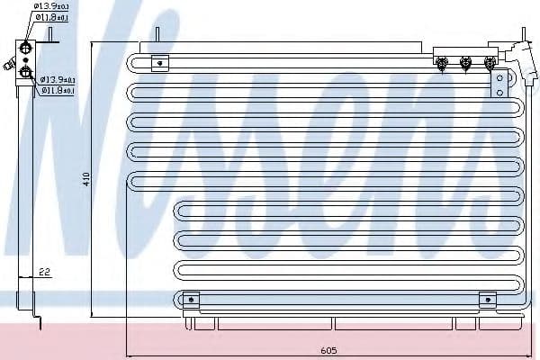 94216 Nissens Радіатор кондиціонера