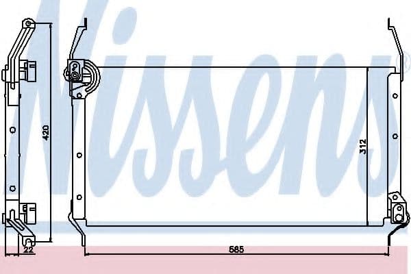 94195 Nissens Радіатор кондиціонера