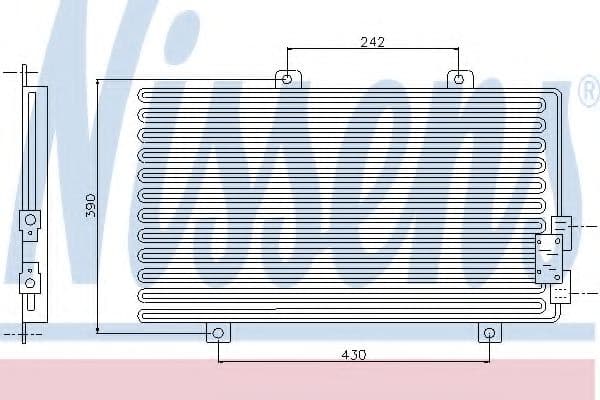 94208 Nissens Радіатор кондиціонера
