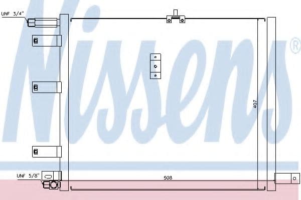 94300 Nissens Радіатор кондиціонера для SAAB 9000