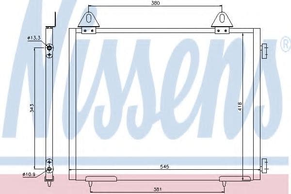 94327 Nissens Радіатор кондиціонера для Land Rover Freelander