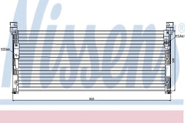 94370 Nissens Радіатор кондиціонера для Toyota RAV4