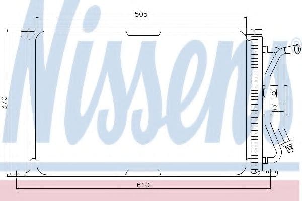 94277 Nissens Радіатор кондиціонера