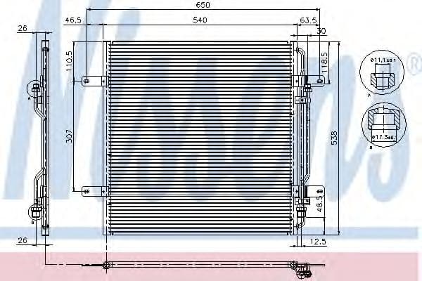 94337 Nissens Радіатор кондиціонера