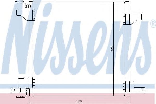 94390 Nissens Радіатор кондиціонера для Mercedes M-Class