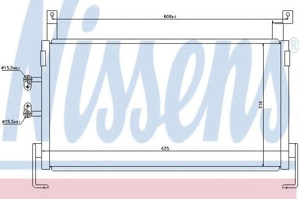 94467 Nissens Радіатор кондиціонера