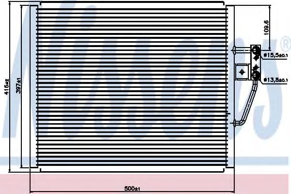 94529 Nissens Радіатор кондиціонера