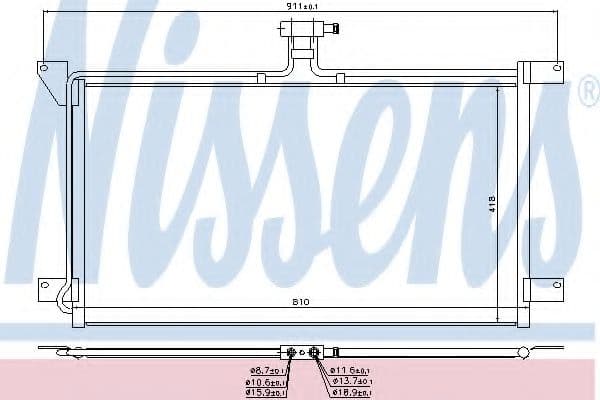 94538 Nissens Радиатор кондиционера