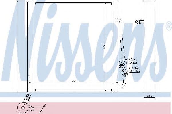 94543 Nissens Радиатор кондиционера