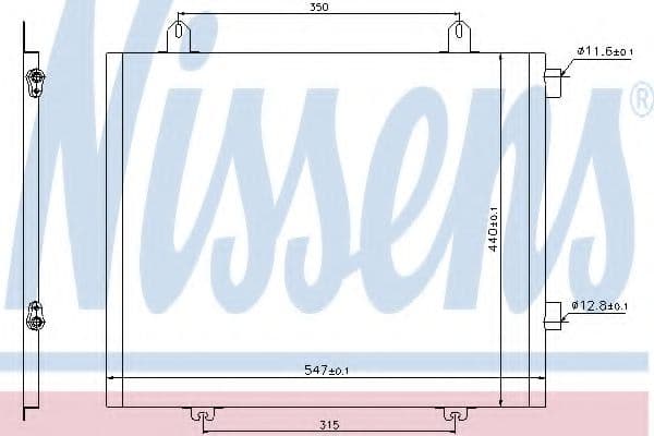94573 Nissens Радиатор кондиционера для Renault Mascott