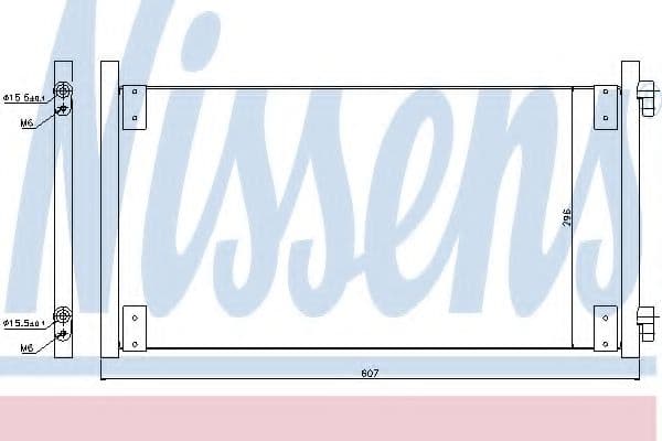 94596 Nissens Радіатор кондиціонера для Fiat Punto
